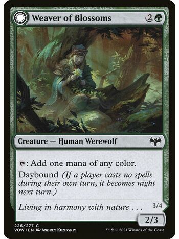Weaver of Blossoms // Blossom-Clad Werewolf