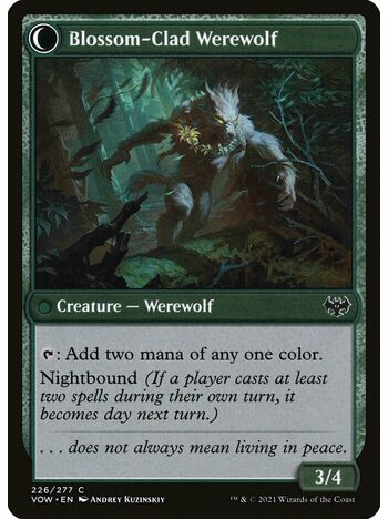 Weaver of Blossoms // Blossom-Clad Werewolf
