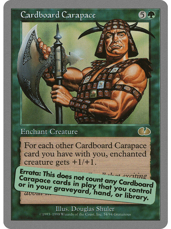 Cardboard Carapace