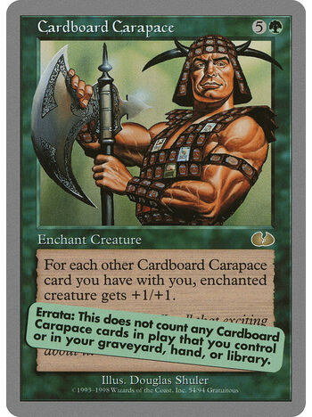 Cardboard Carapace