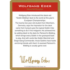 Wolfgang Eder Bio