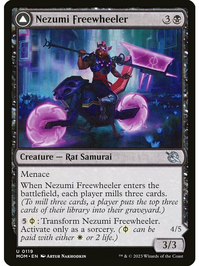 Nezumi Freewheeler // Hideous Fleshwheeler