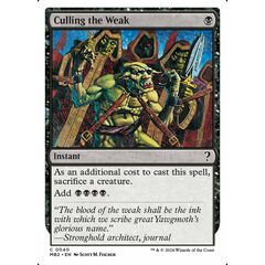 Culling the Weak