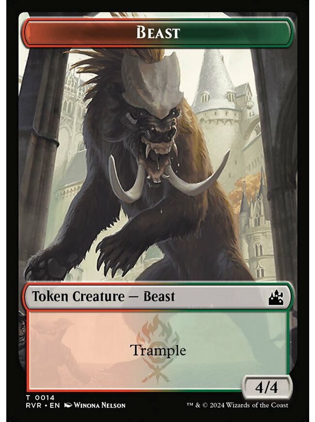 Beast Token (4/4) (Trample)