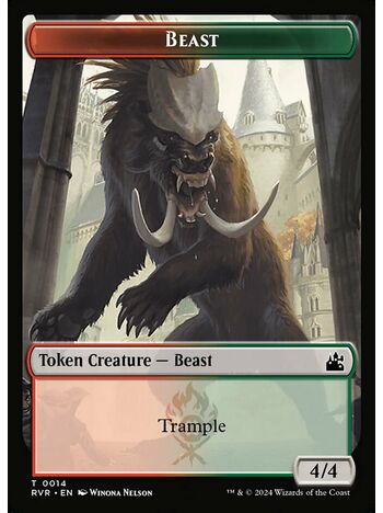 Beast Token (4/4) (Trample)
