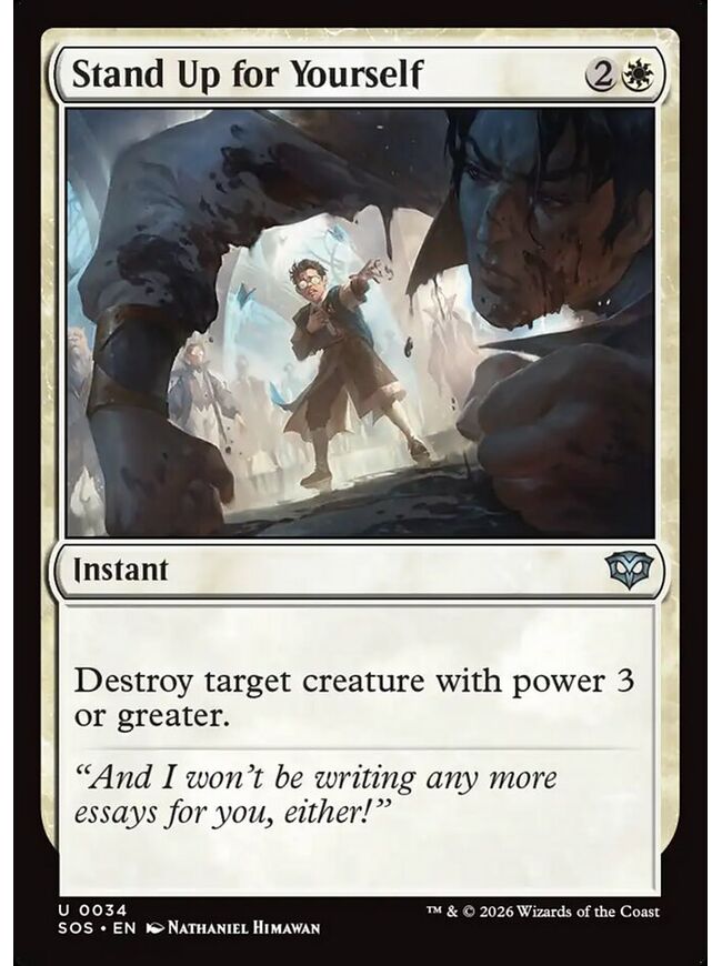 Stand Up for Yourself