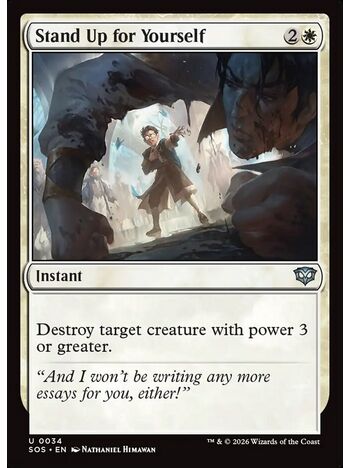 Stand Up for Yourself