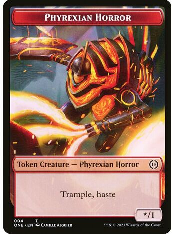 Phyrexian Horror Token (Red)