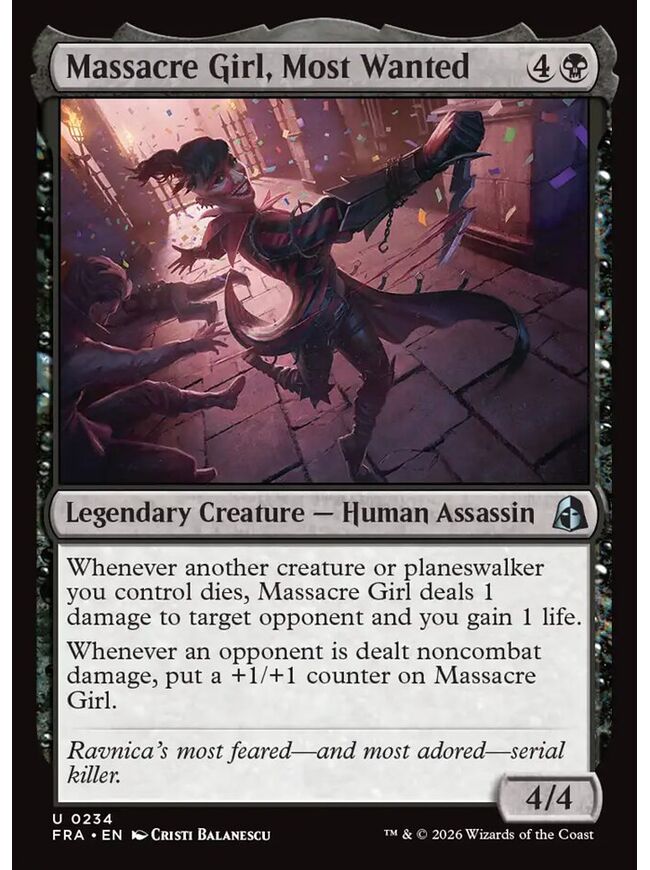 Massacre Girl, Most Wanted
