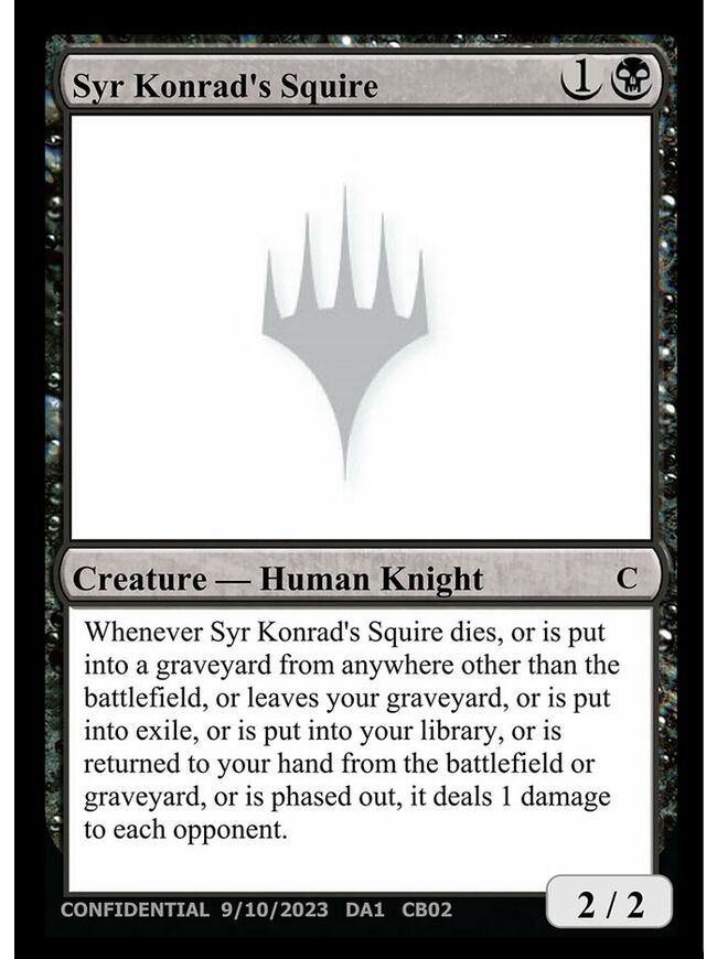 Syr Konrad's Squire