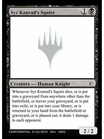 Syr Konrad's Squire