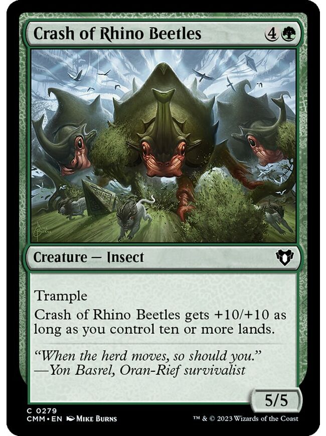Crash of Rhino Beetles
