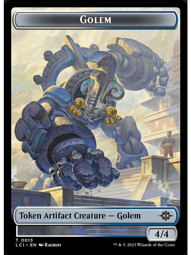 Golem Token (4/4) (White/Blue)