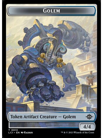 Golem Token (4/4) (White/Blue)
