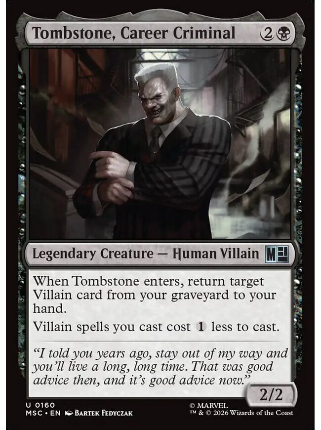 Tombstone, Career Criminal