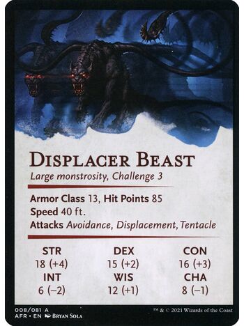 Displacer Beast // Displacer Beast (Art Series)