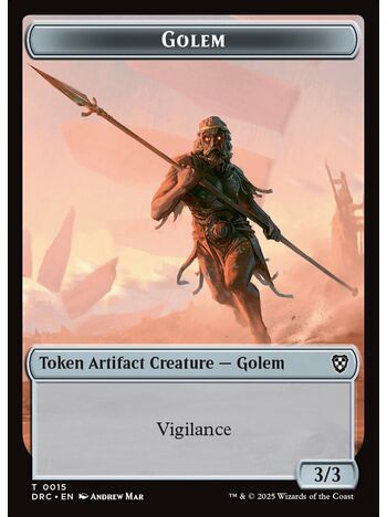 Golem Token (3/3) (Vigilance)
