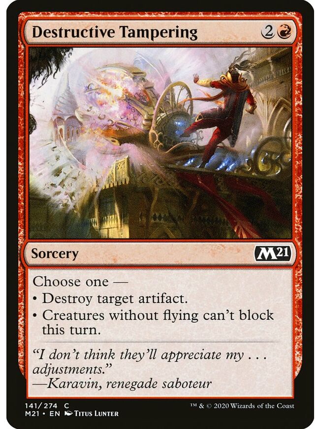 Destructive Tampering