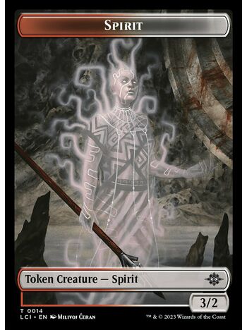 Spirit Token (3/2) (Red/White)