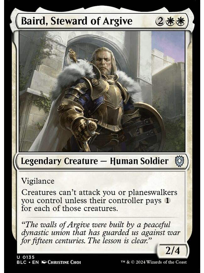 Baird, Steward of Argive
