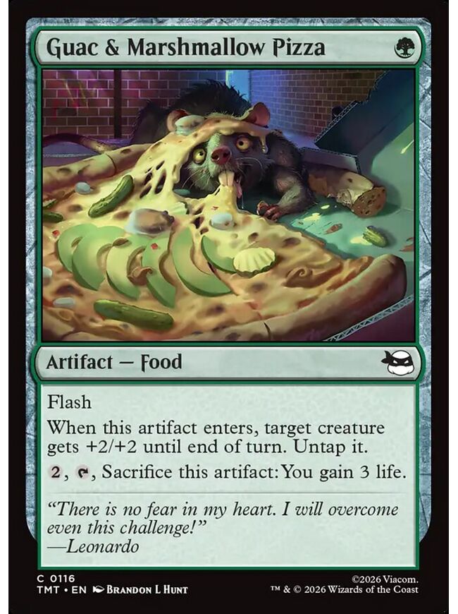 Guac & Marshmallow Pizza