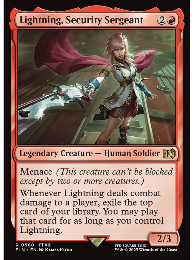 Lightning, Security Sergeant