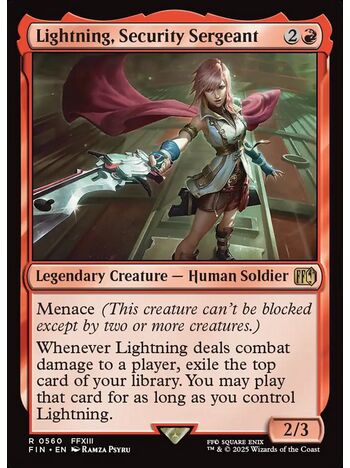 Lightning, Security Sergeant