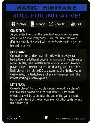 Roll for Initiative // Roll for Initiative (cont'd)