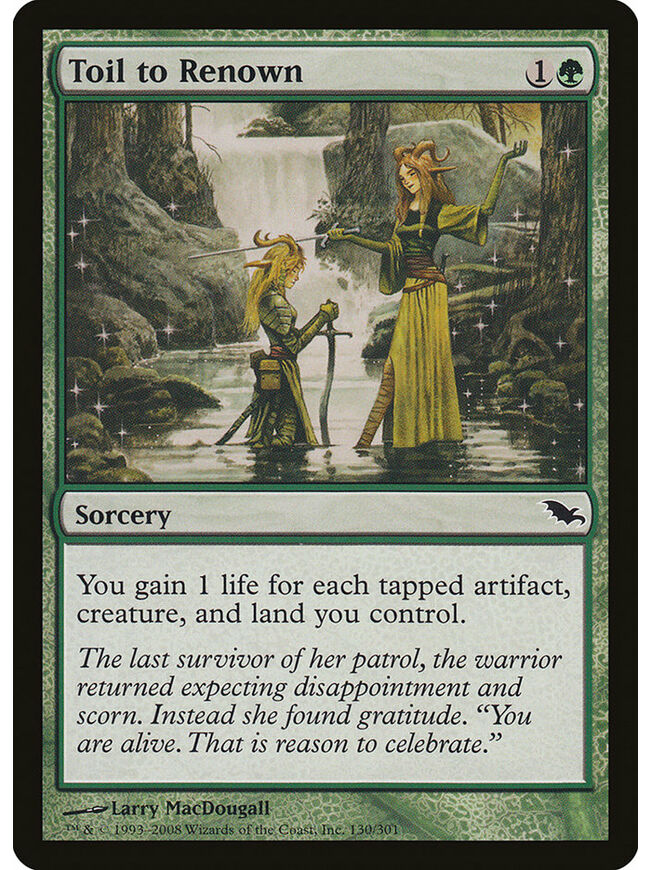 Toil to Renown