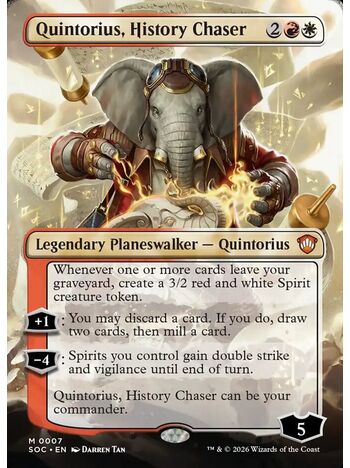 Quintorius, History Chaser