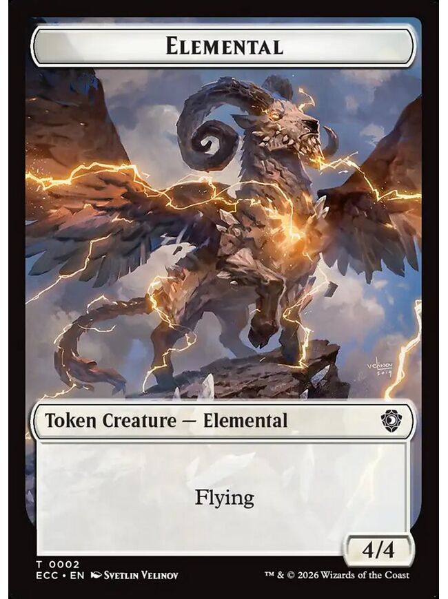 Elemental Token (4/4) (White)