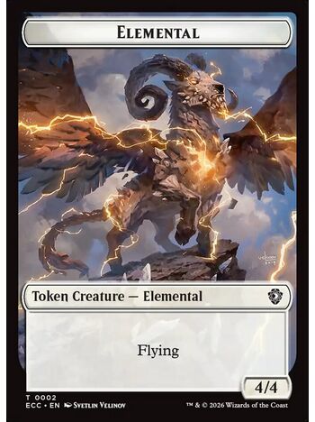 Elemental Token (4/4) (White)