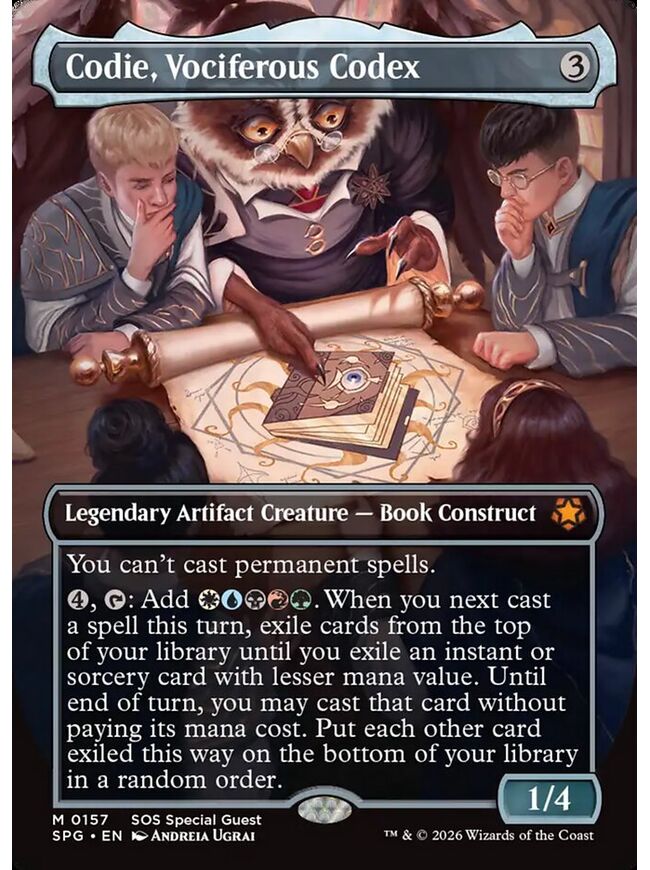 Codie, Vociferous Codex
