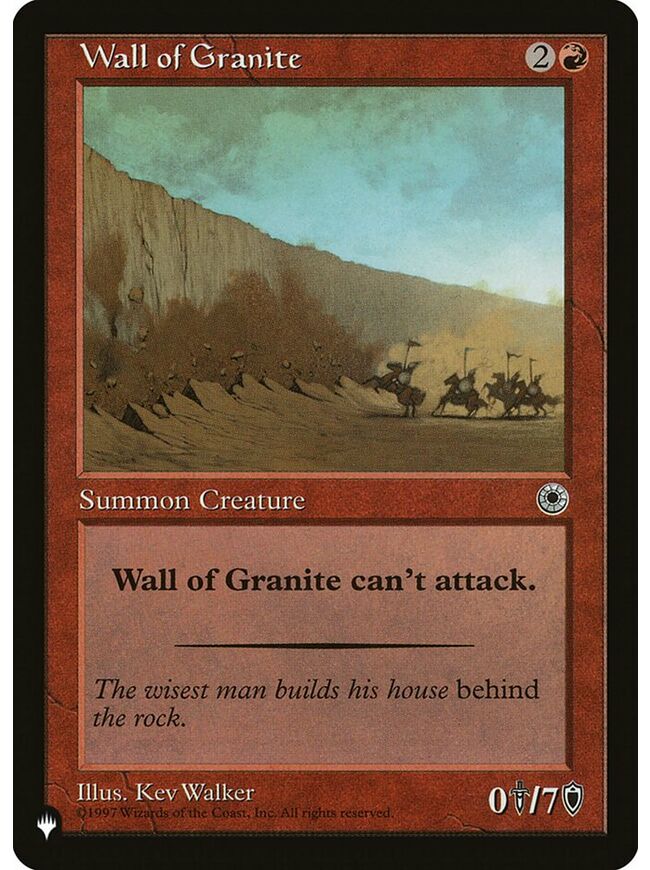Wall of Granite