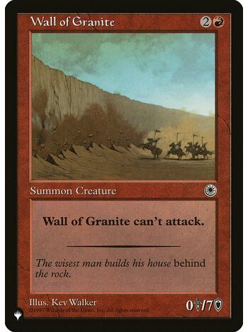 Wall of Granite