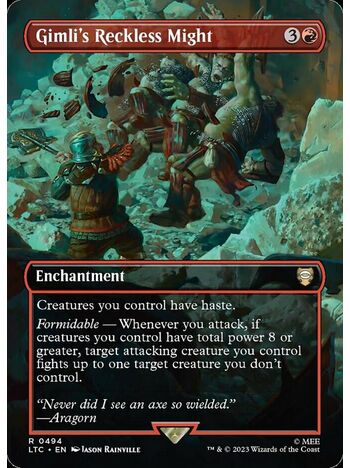 Gimli's Reckless Might