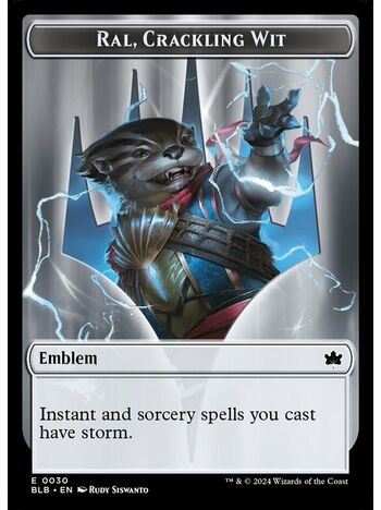 Ral, Crackling Wit Emblem Token
