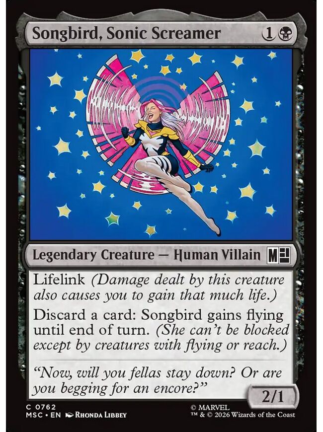 Songbird, Sonic Screamer