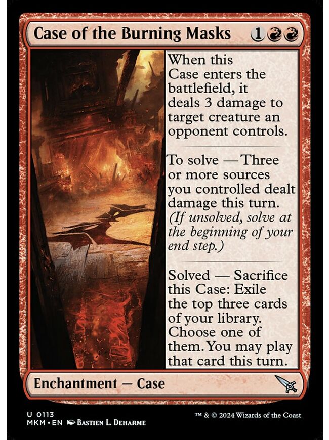 Case of the Burning Masks