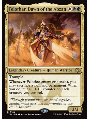 Felothar, Dawn of the Abzan