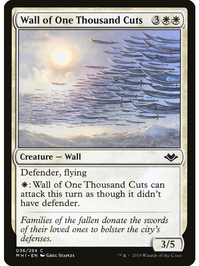 Wall of One Thousand Cuts