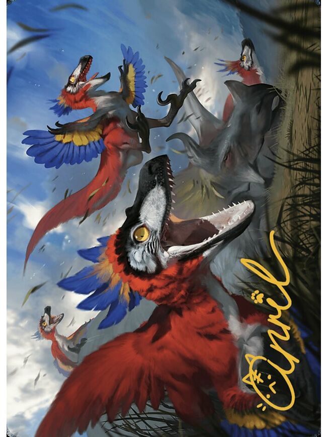 Wrathful Raptors // Wrathful Raptors Token (Art Series)