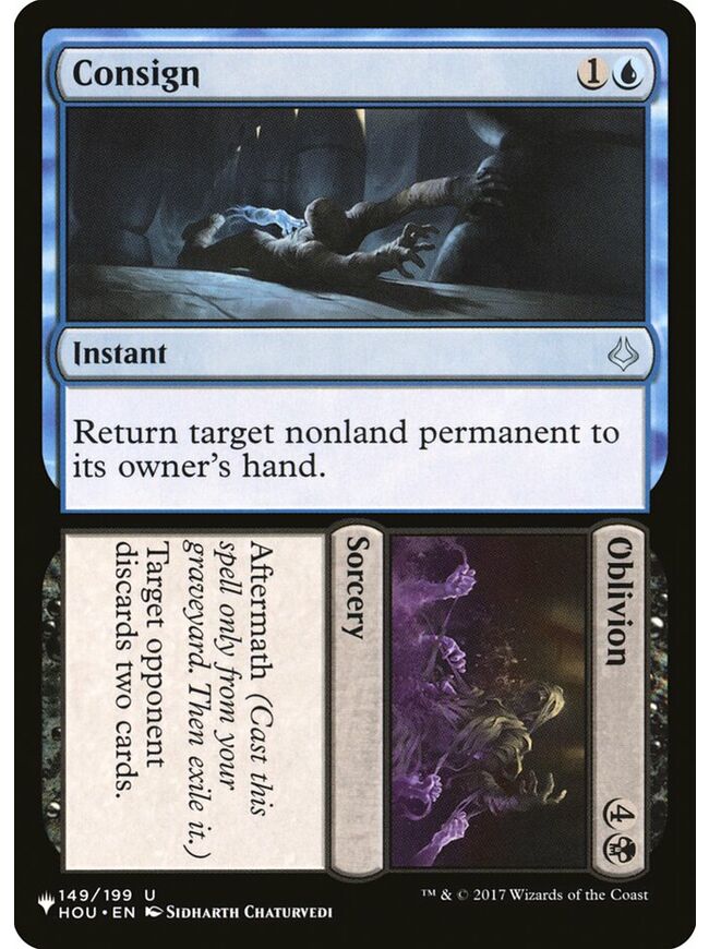 Consign // Oblivion