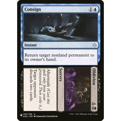 Consign // Oblivion