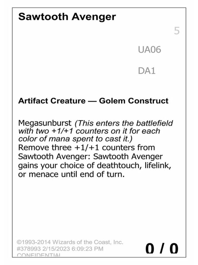 Sawtooth Avenger