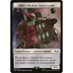 Space Marine Devastator Token