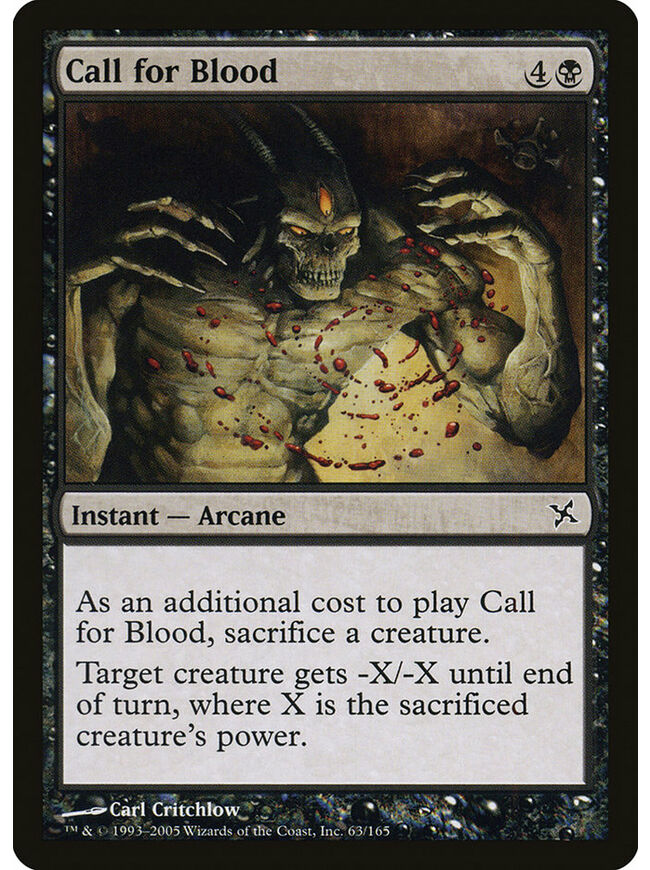 Call for Blood