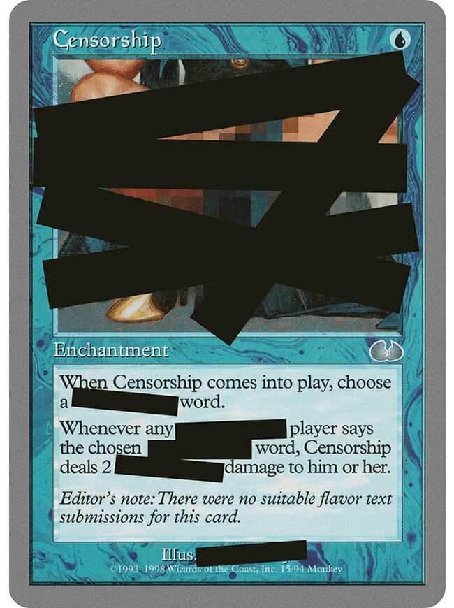 Censorship