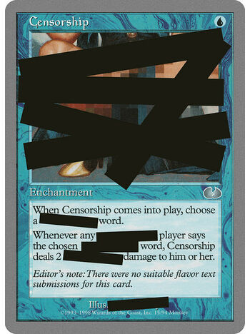 Censorship