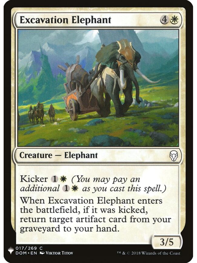 Excavation Elephant
